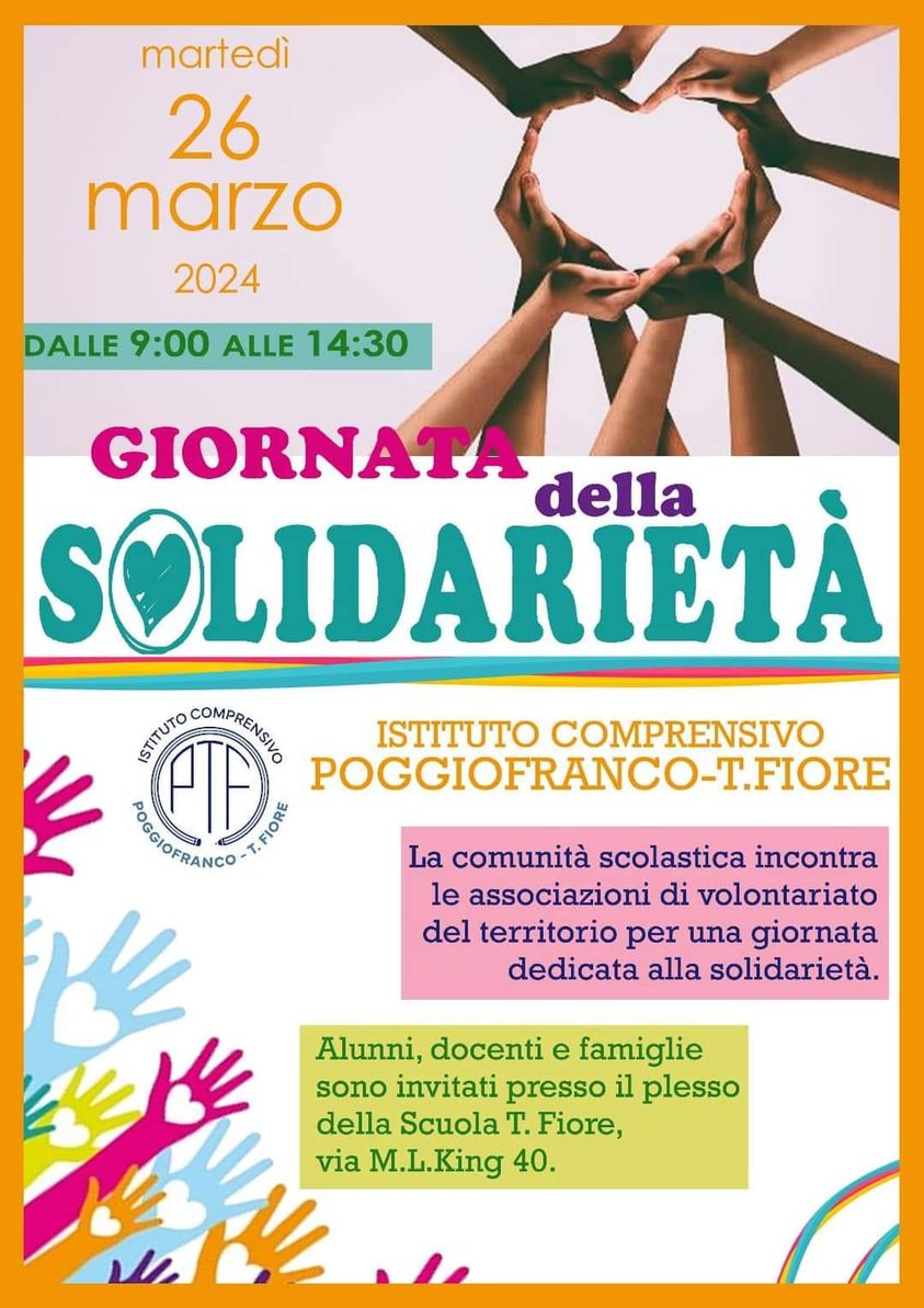 26 Marzo “Giornata della&nbsp;Solidarietà”